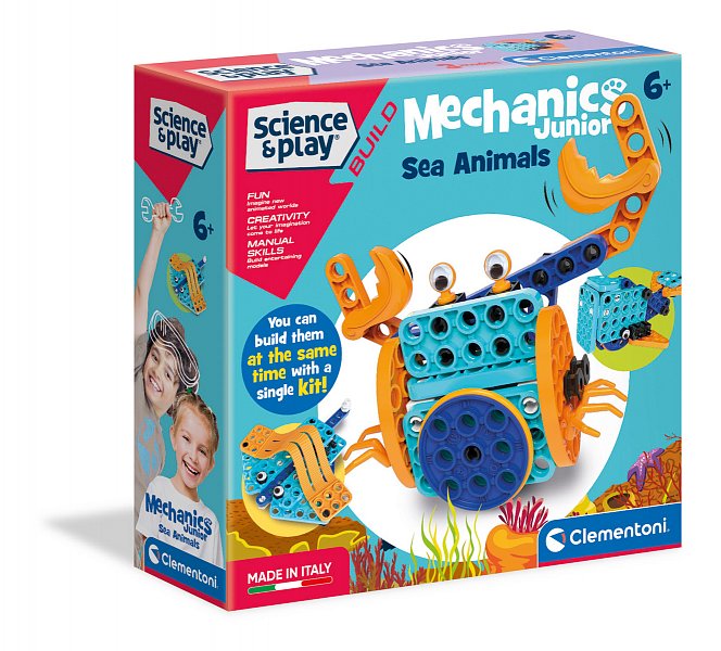 Clementoni Science and Play - Mechanická laboratoř Junior - Vodní zvířata