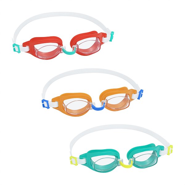 Bestway - Plavecké brýle AQUA BURST - mix 3 barvy (červená, oranžová, zelená)
