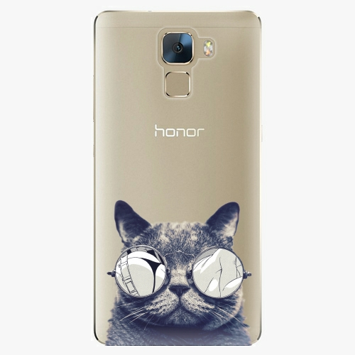 Plastový kryt iSaprio - Crazy Cat 01 - Huawei Honor 7