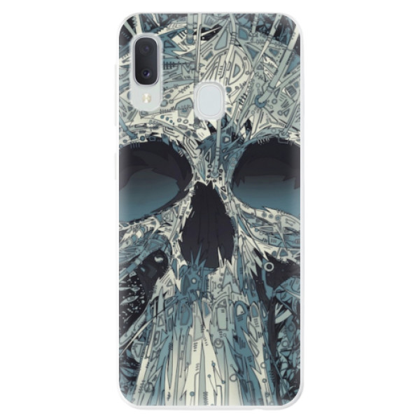 Odolné silikonové pouzdro iSaprio - Abstract Skull - Samsung Galaxy A20e