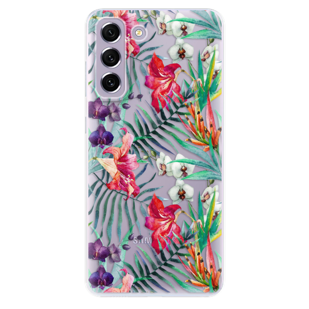 Odolné silikonové pouzdro iSaprio - Flower Pattern 03 - Samsung Galaxy S21 FE 5G