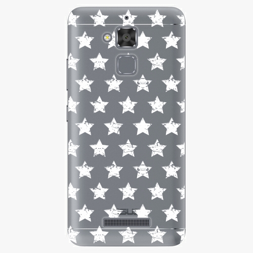 Plastový kryt iSaprio - Stars Pattern - white - Asus ZenFone 3 Max ZC520TL