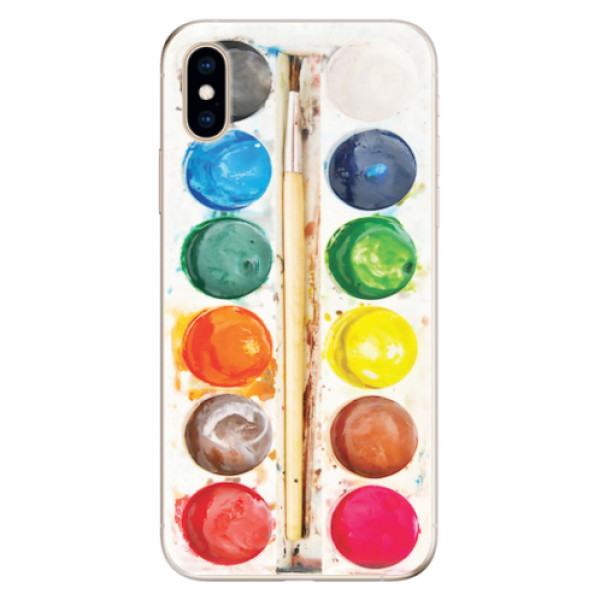 Odolné silikonové pouzdro iSaprio - Watercolors - iPhone XS