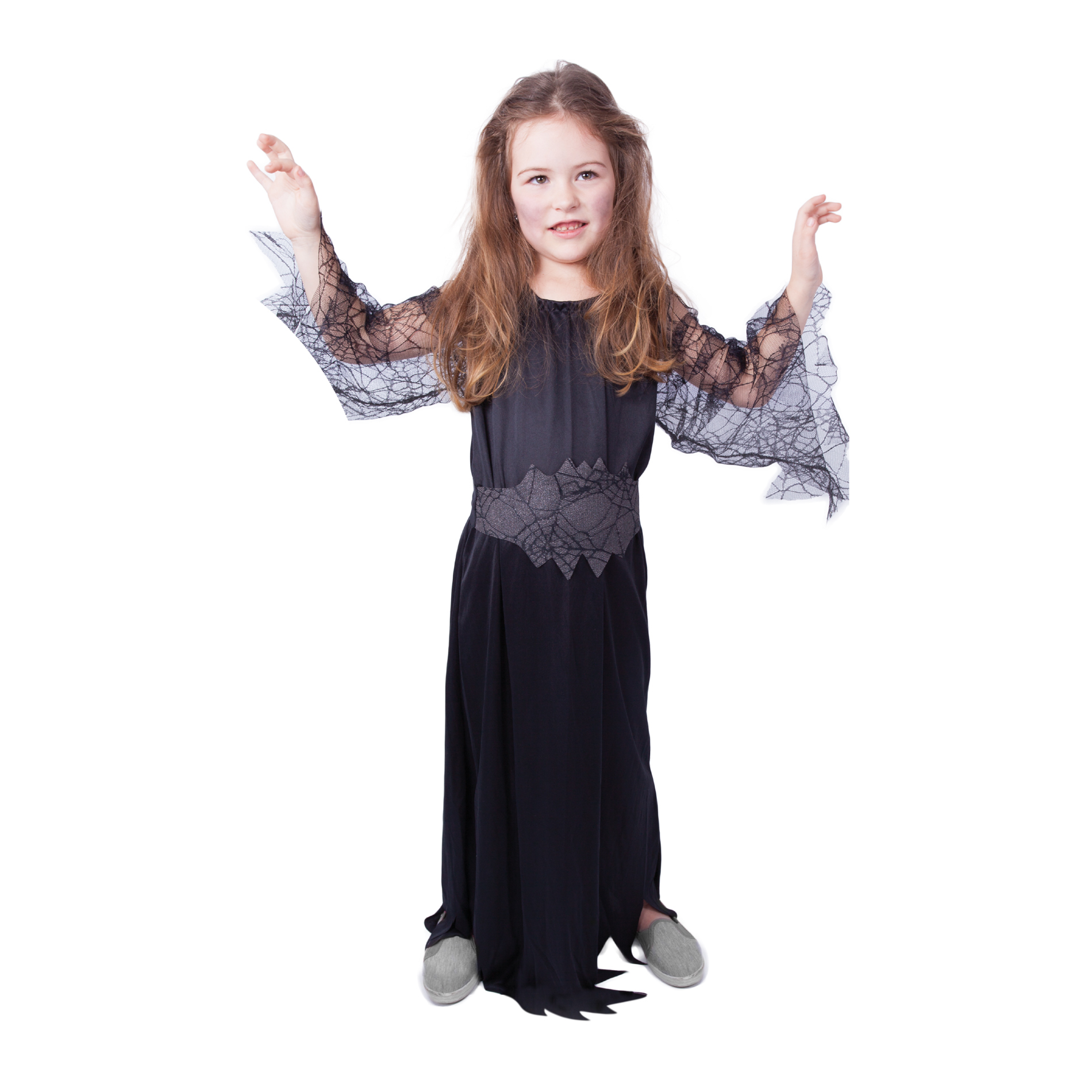 Dětský kostým černá čarodějnice/Halloween (S)