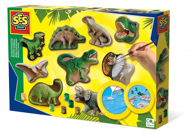 SES Creative Crafting - Odlévání a malování - dinosauři