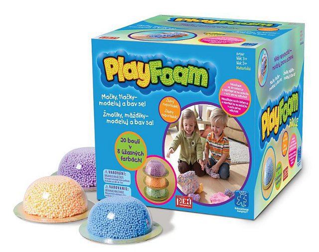 PlayFoam pěnová kuličková modelína boule 1ks 8 barev