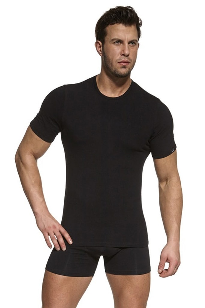 Pánské tričko CORNETTE Authentic 201 new černé
