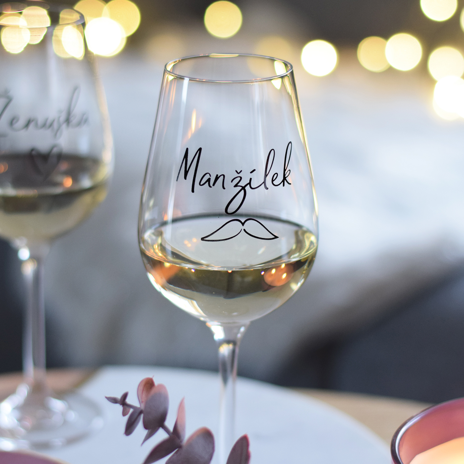 Sklenice na víno - Manžílek