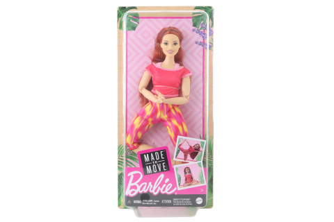 Barbie V pohybu GXF07 - Rusovláska v červeném topu