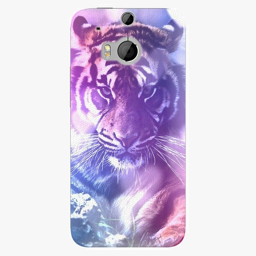 Plastový kryt iSaprio - Purple Tiger - HTC One M8