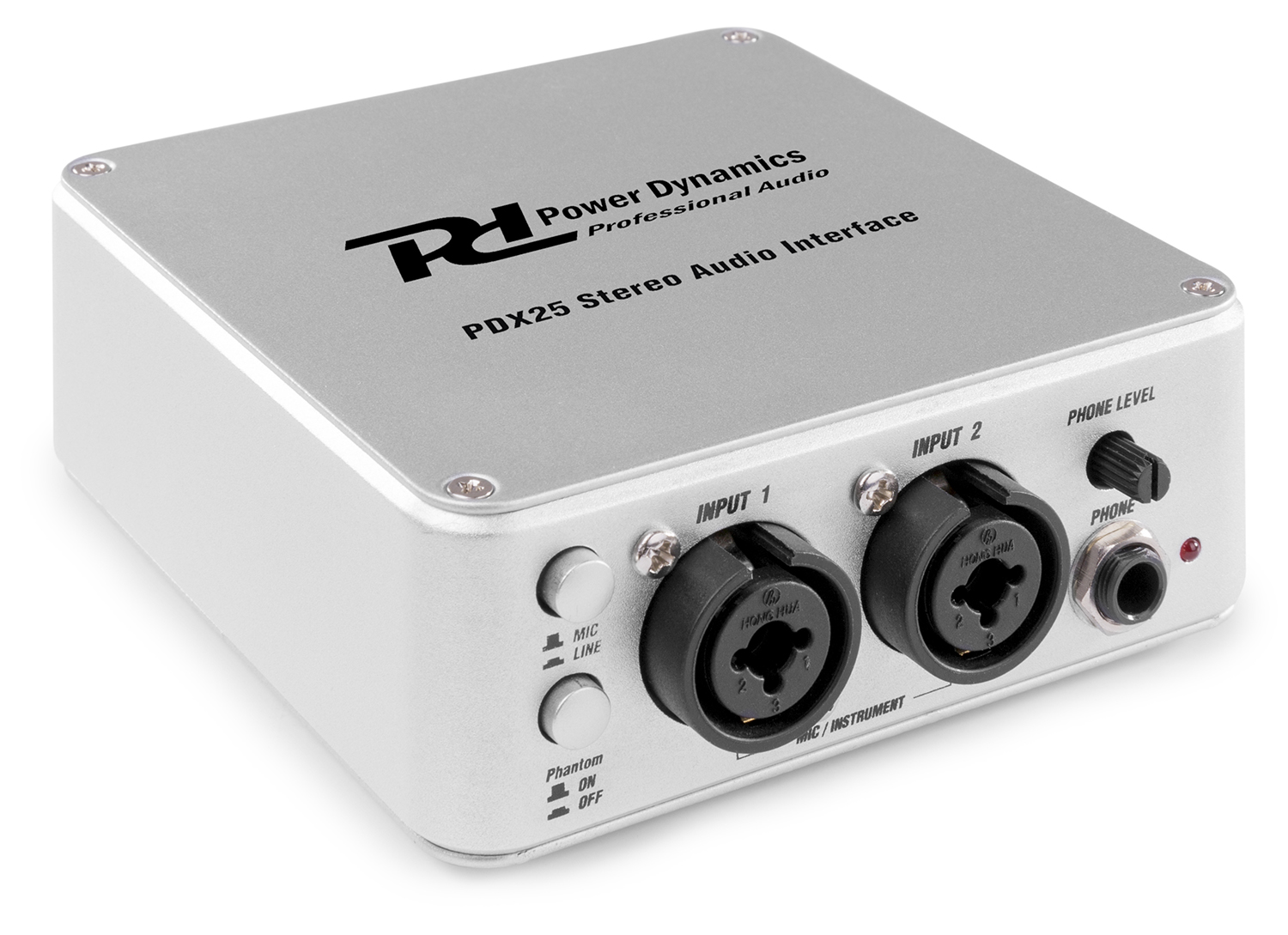 Power Dynamics PDX25, 2-kanálové USB audio rozhraní