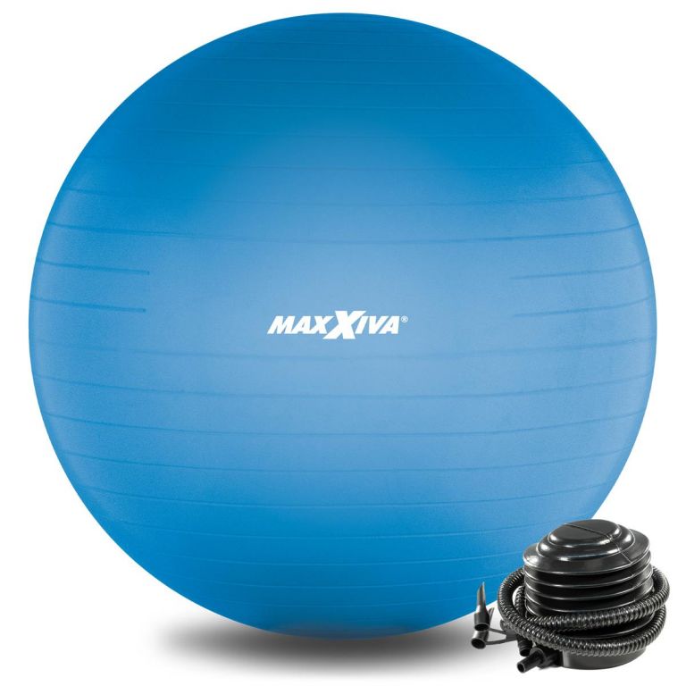 MAXXIVA Gymnastický míč Ø 85 cm s pumpičkou, modrý