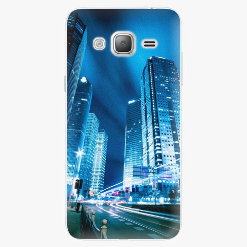 Plastový kryt iSaprio - Night City Blue - Samsung Galaxy J3 2016