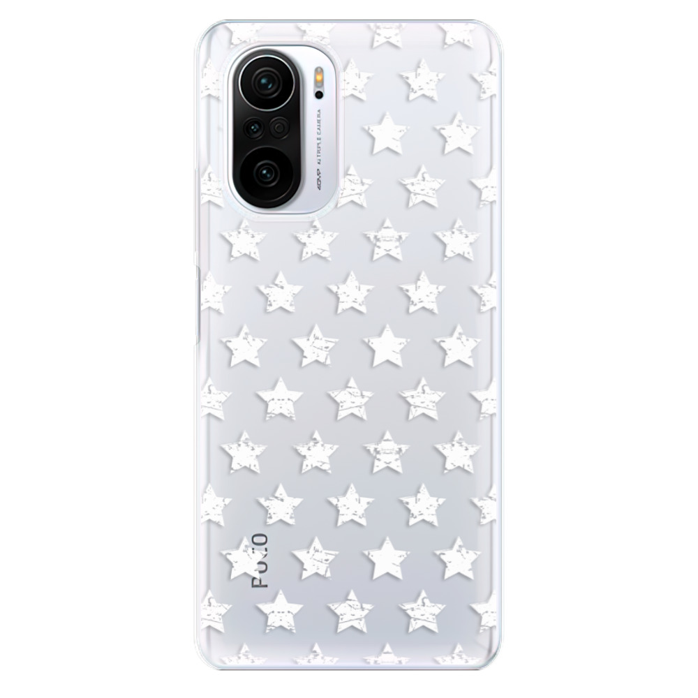 Odolné silikonové pouzdro iSaprio - Stars Pattern - white - Xiaomi Poco F3