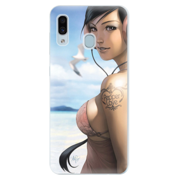 Silikonové pouzdro iSaprio - Girl 02 - Samsung Galaxy A30