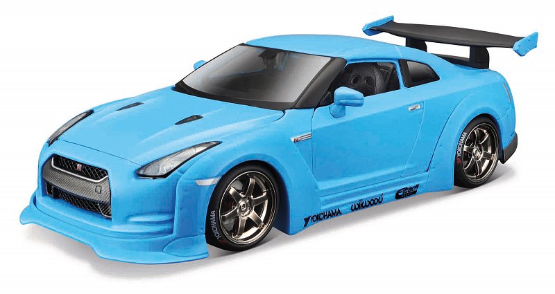 Maisto Ostatní značky - Nissan GT-R, modrá, Tokyo Mods, 1:24