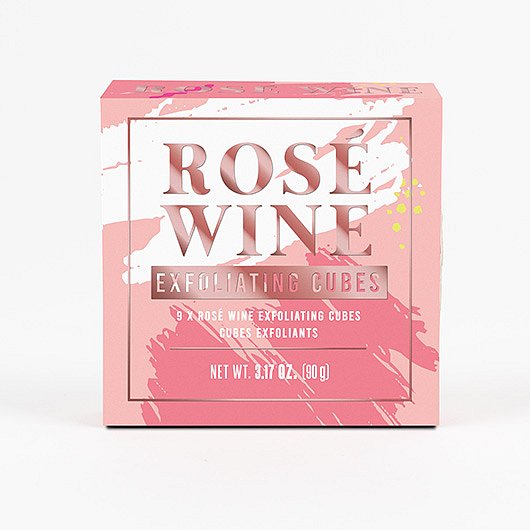 Gift Republic Bathroom - exfoliační kostky - Růžové víno