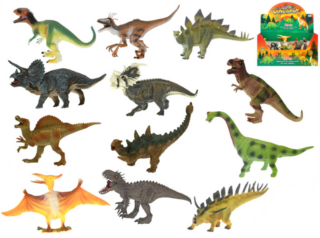 Dinosaurus 20-25cm zvířátko plastové 12 druhů