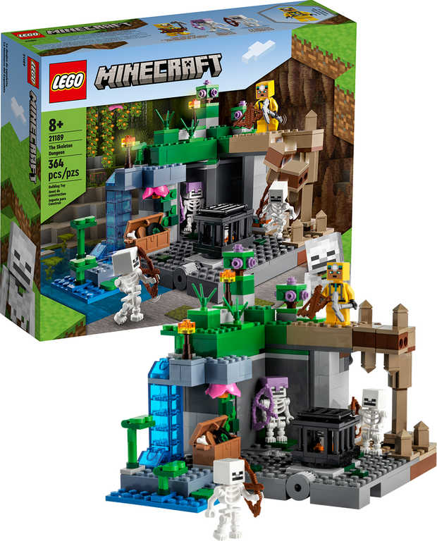 LEGO MINECRAFT Jeskyně kostlivců 21189 STAVEBNICE