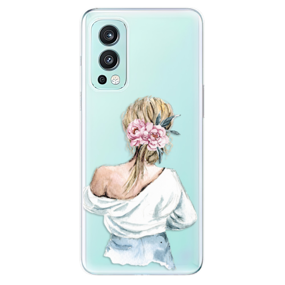 Odolné silikonové pouzdro iSaprio - Girl with flowers - OnePlus Nord 2 5G