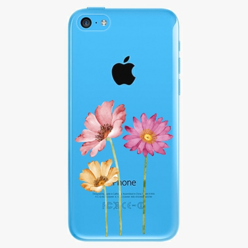 Plastový kryt iSaprio - Three Flowers - iPhone 5C