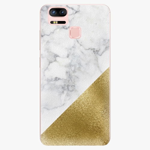 Plastový kryt iSaprio - Gold and WH Marble - Asus ZenFone 3 Zoom ZE553KL