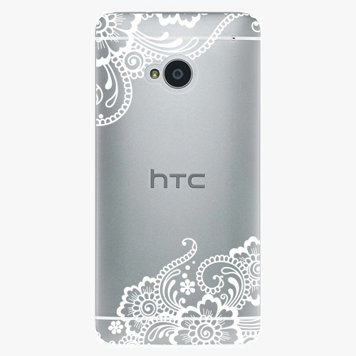 Plastový kryt iSaprio - White Lace 02 - HTC One M7