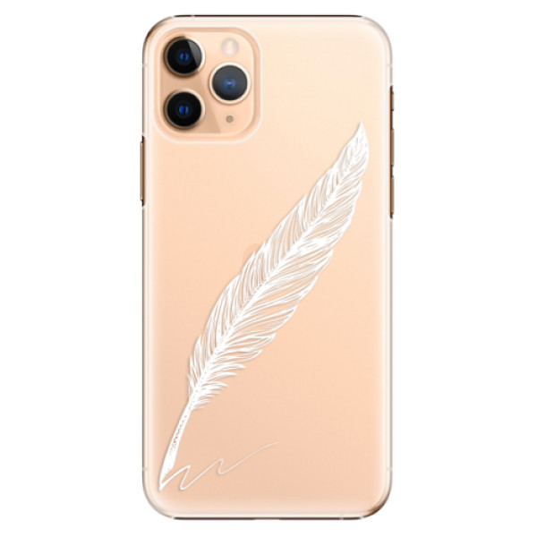 Plastové pouzdro iSaprio - Writing By Feather - white - iPhone 11 Pro