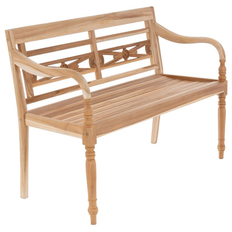 DIVERO Zahradní dřevěná lavička - 119 cm