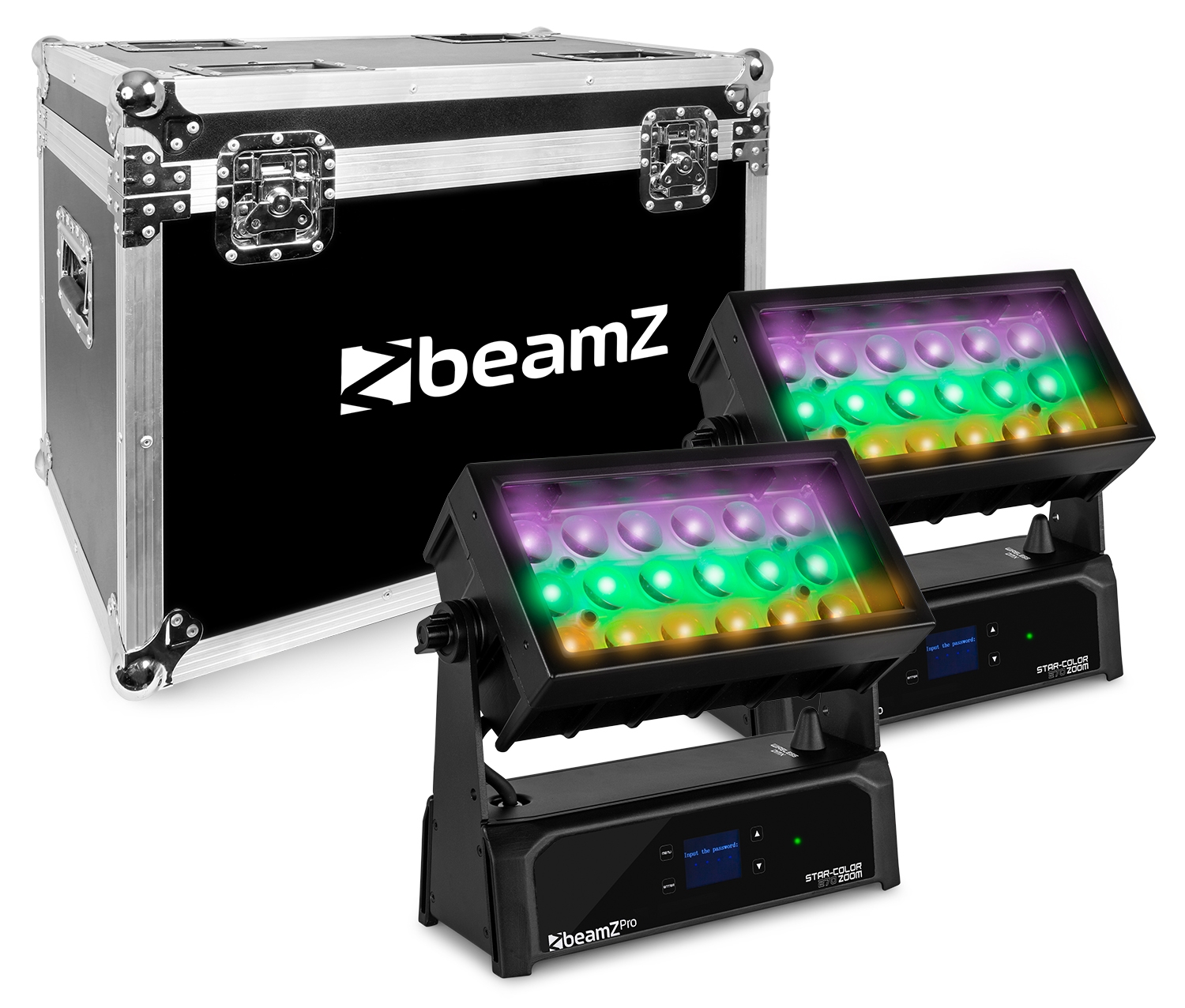 BeamZ Star-Color 270Z Wash Zoom,sada 2ks s přepravním casem