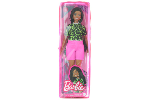 Barbie Modelka - tričko s neonovým leopardím vzorem GYB00 TV
