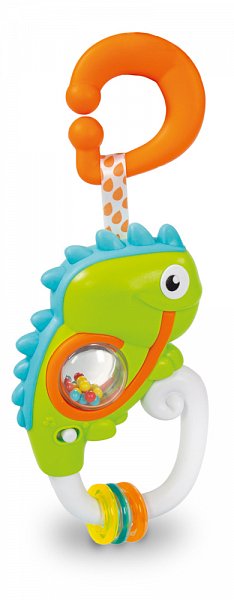 Clementoni Clemmy Baby - Elektronické chrastítko s úchytem - Chameleon