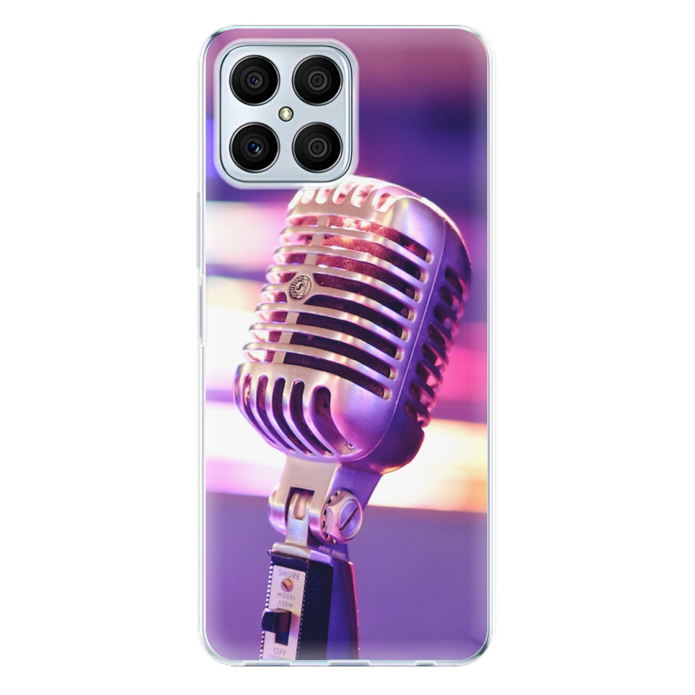 Odolné silikonové pouzdro iSaprio - Vintage Microphone - Honor X8