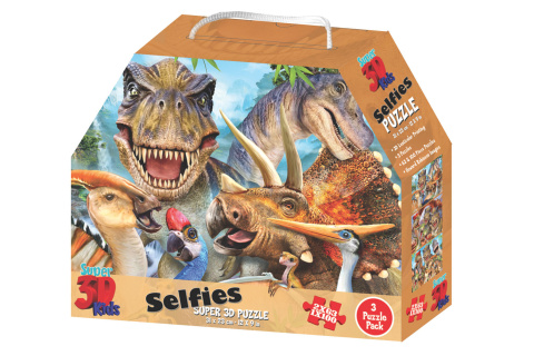 3D Puzzle Dinosauři 3v1