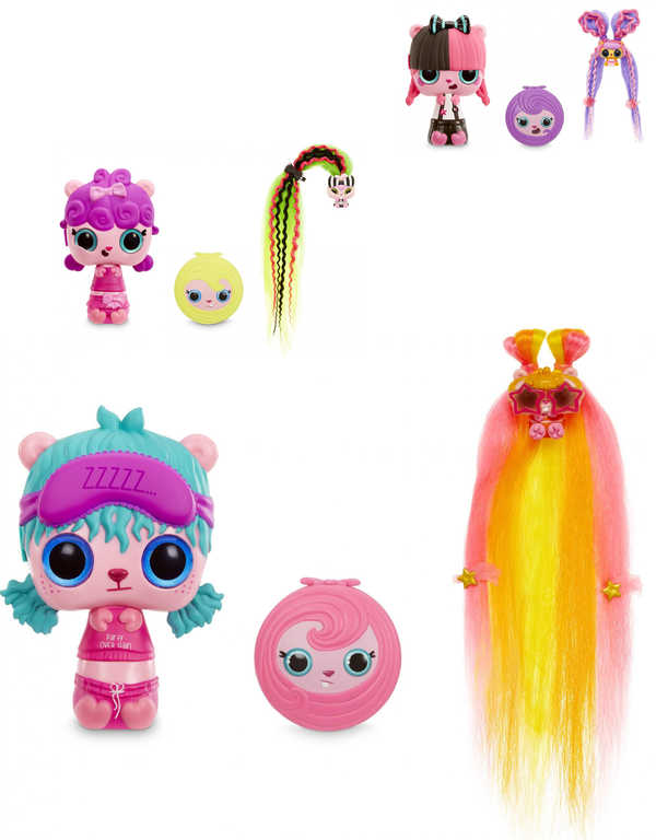 Pop Pop Hair Surprise 3v1 set panenka česací 14cm s doplňky různé druhy