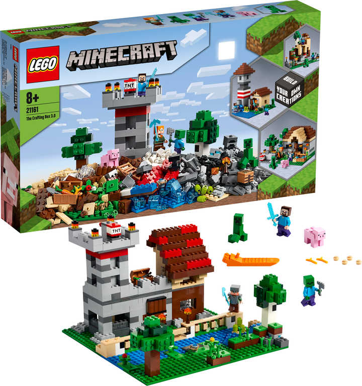 LEGO MINECRAFT Kreativní box 3.0 21161 STAVEBNICE