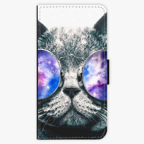Flipové pouzdro iSaprio - Galaxy Cat - iPhone 6 Plus/6S Plus