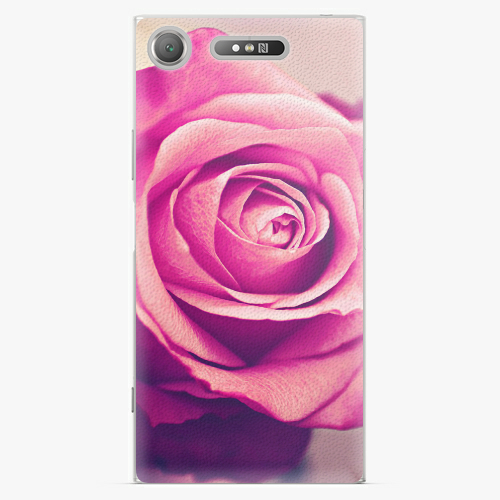Plastový kryt iSaprio - Pink Rose - Sony Xperia XZ1