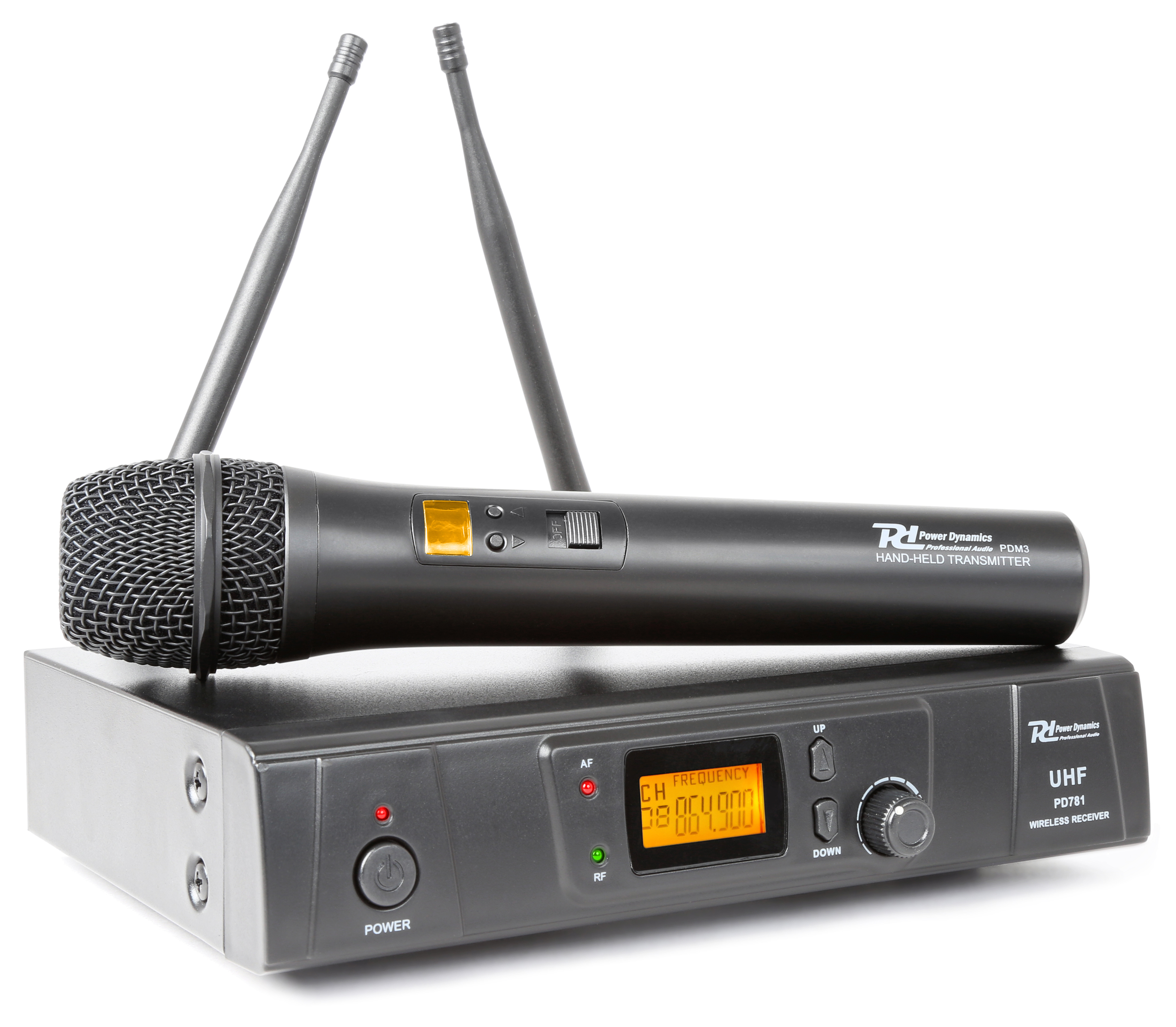 Power Dynamics PD781 1x 8-Channel UHF Wireless Microphone System with Microphone