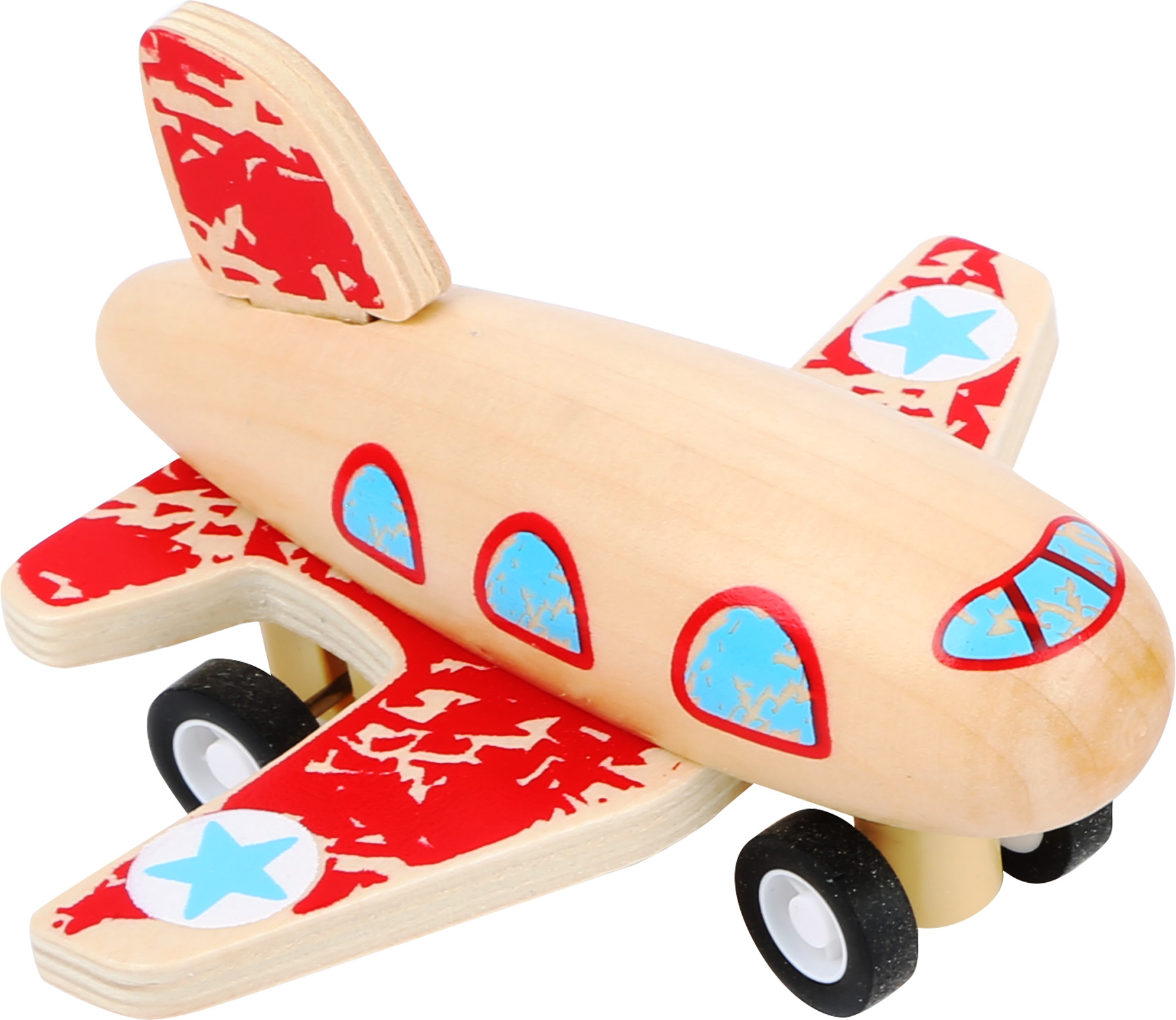 Small Foot Dřevěné letadlo červené