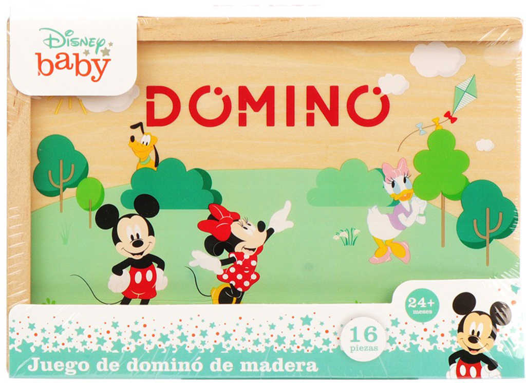 DŘEVO Hra Domino Mickey Mouse 16 dílků v krabičce *SPOLEČENSKÉ HRY*