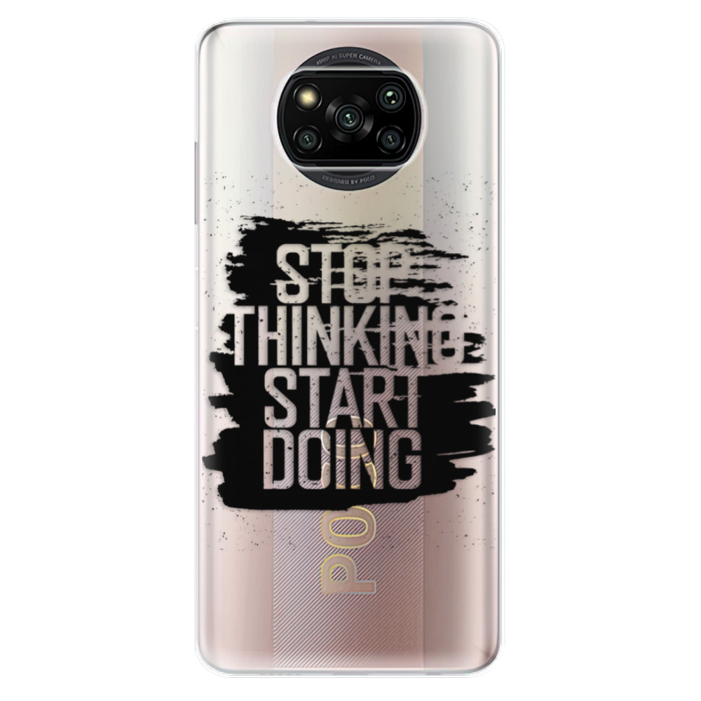 Odolné silikonové pouzdro iSaprio - Start Doing - black - Xiaomi Poco X3 Pro / X3 NFC