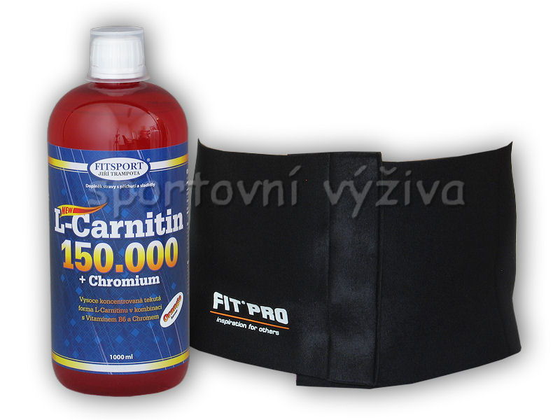 L-Carnitin 150000+Chrom.1l + Zeštíhlovací - pás-ananas-black-s-m-do-95cm