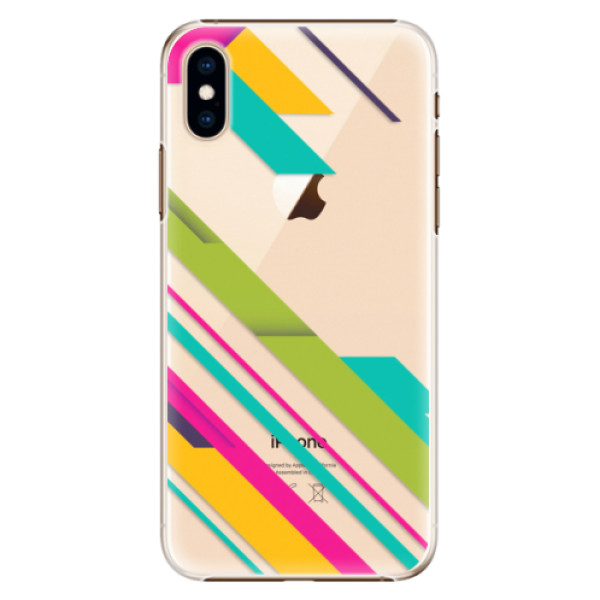 Plastové pouzdro iSaprio - Color Stripes 03 - iPhone XS