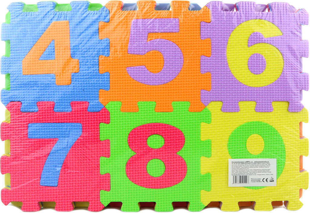 Měkké bloky Čísla 36ks pěnový koberec baby vkládací puzzle podložka na zem