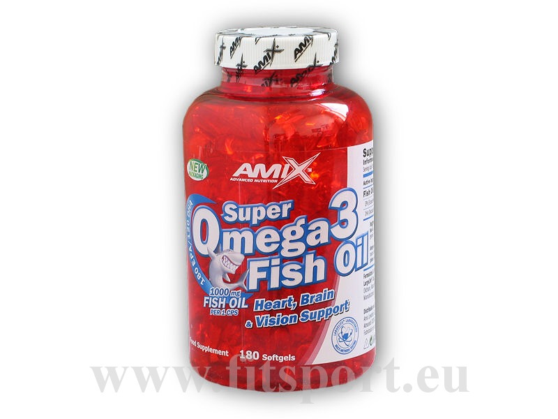 Super Omega 3 Fish Oil 1000mg 180 kapslí