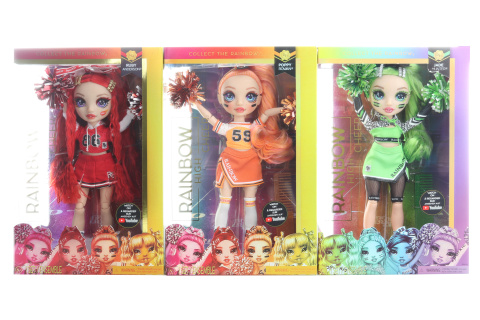 Rainbow High Fashion panenka - Roztleskávačky, 3 druhy