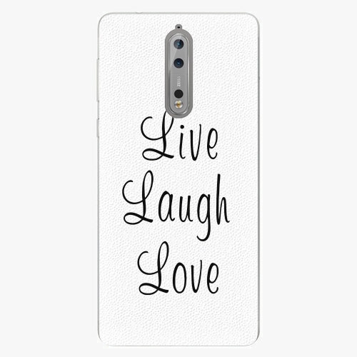 Plastový kryt iSaprio - Live Laugh Love - Nokia 8