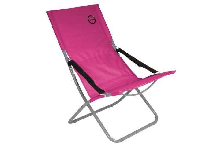 Skládací kempingová židle - růžová