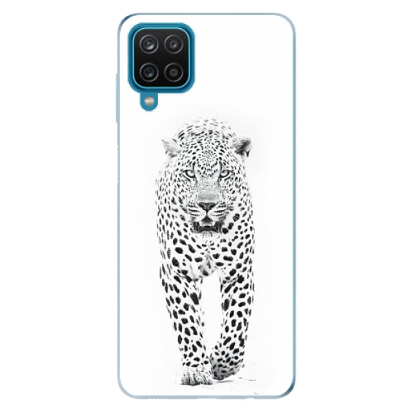 Odolné silikonové pouzdro iSaprio - White Jaguar - Samsung Galaxy A12
